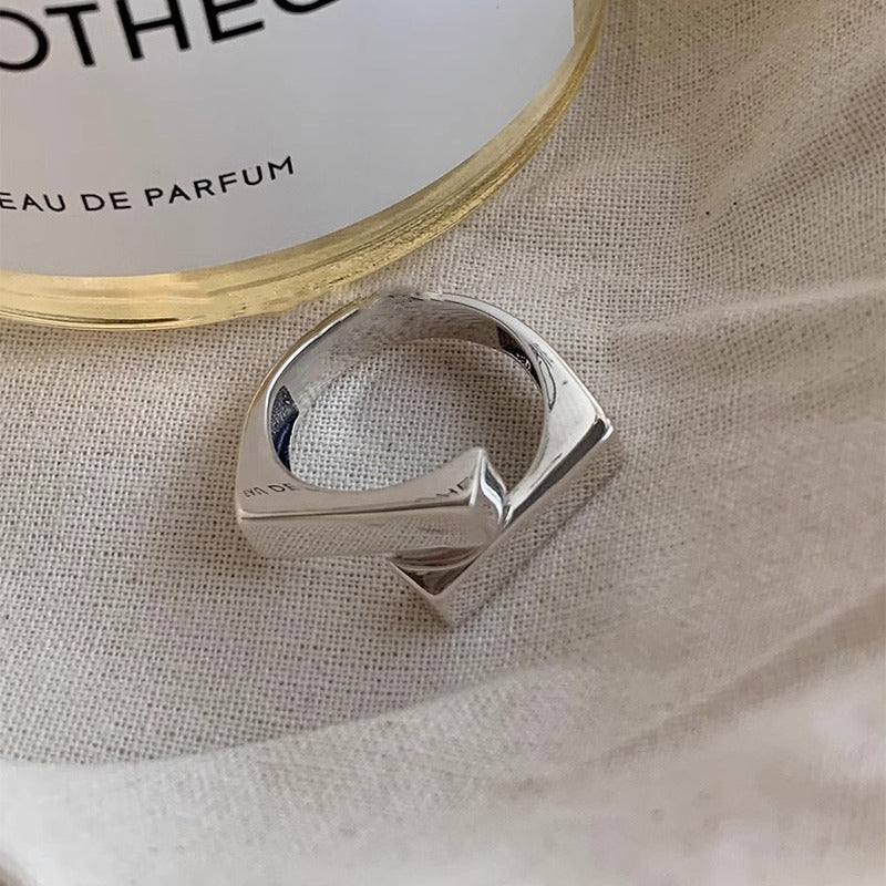 Damen modern gestalteter geometrischer Ring Shop Nory