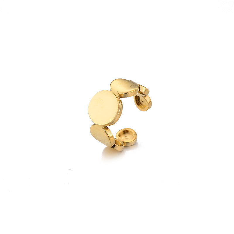 Damen eleganter minimalistischer Ring mit geometrischem Design Shop Nory