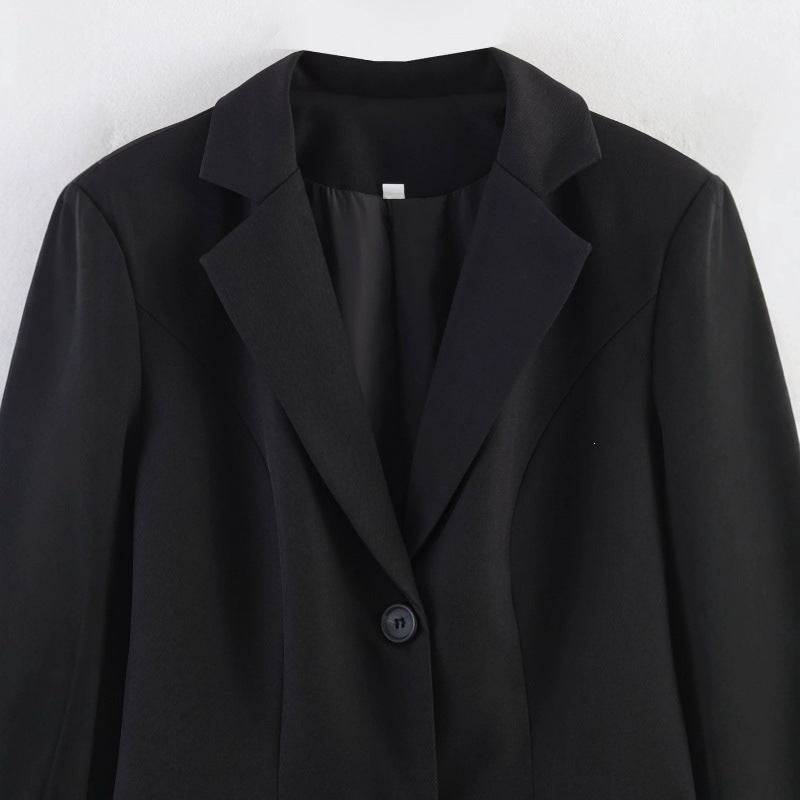 Damen taillierter Blazer mit Spitzenbesatz und ausgestelltem Saum Shop Nory