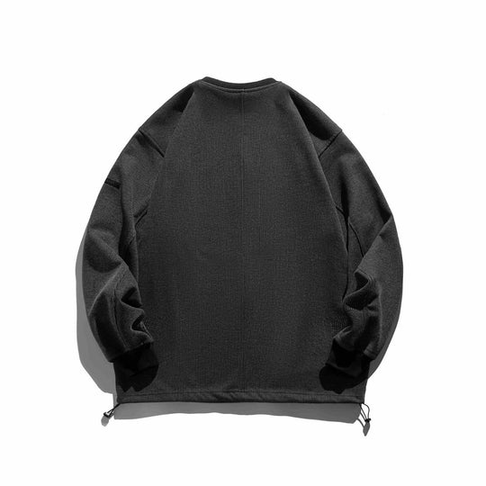 Herren Rippsweatshirt mit Tunnelzug und Raglanärmeln Shop Nory