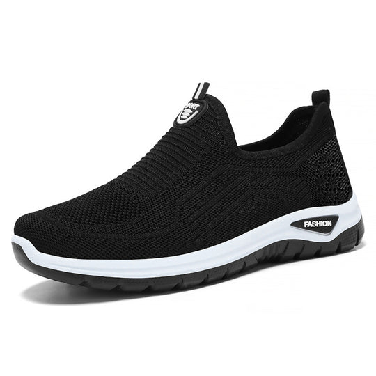 Herren nan nahtloser Komfort-Slipper mit elastischem Strickoberteil, stoßdämpfender Dual-EVA-Sohle und ergonomischer Fußbettstütze Shop Nory