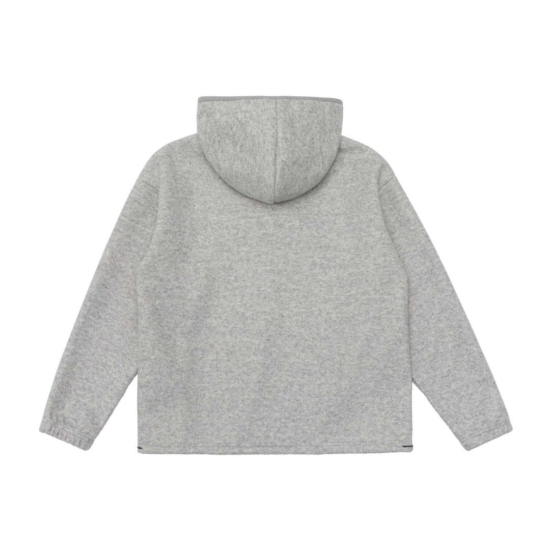 Unisex Oversize Fleece-Halbzip Hoodie mit Knopfleiste, Kordelzug und Kängurutasche Shop Nory