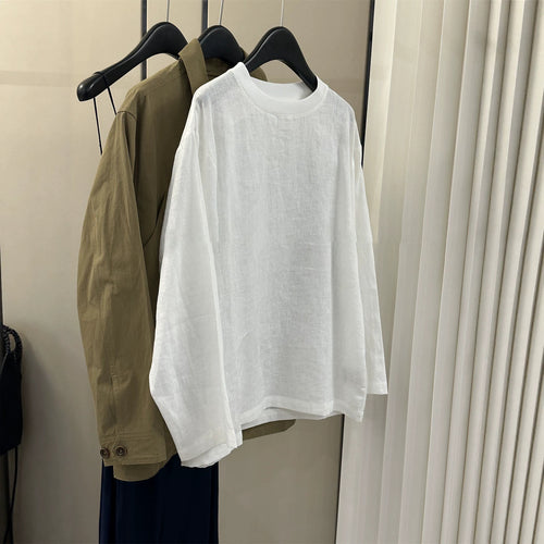 Damen Lässiges Leinenoberteil Shop Nory