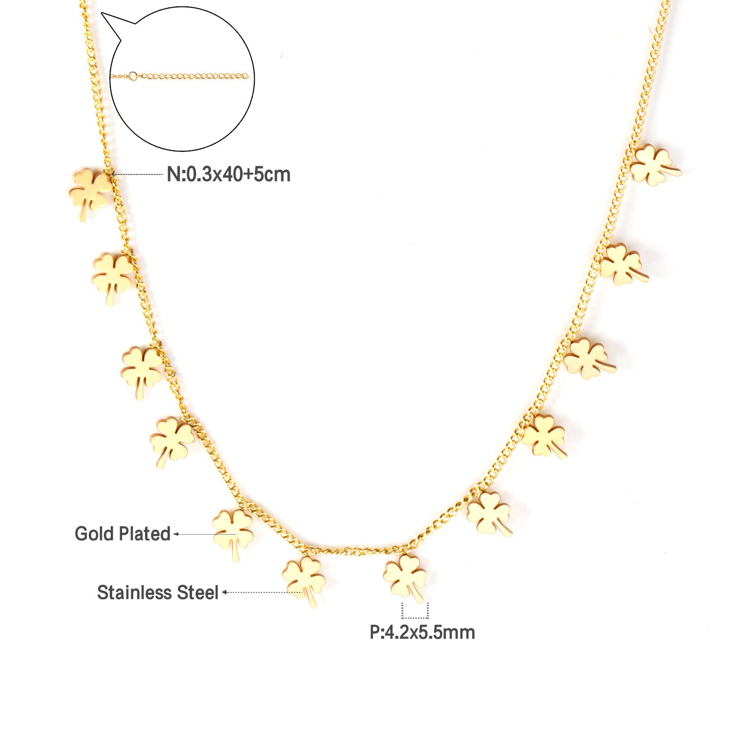 Damen elegante Goldplattierte Halskette mit geometrischen Anhängern Shop Nory