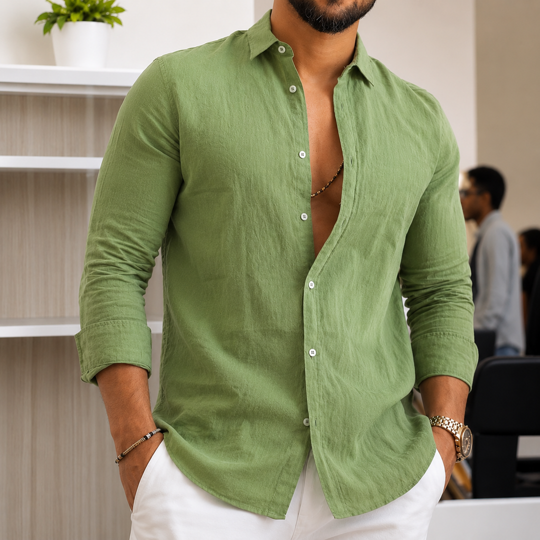 Herren Leichtes Leinenhemd ShopNory