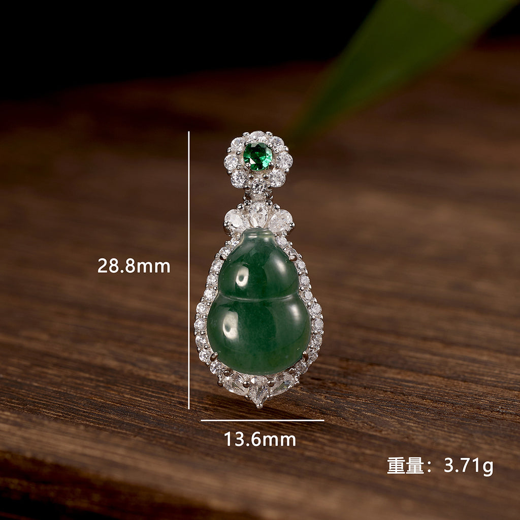 Damen Anhänger mit aufwendig gefasstem Halbedelstein Shop Nory
