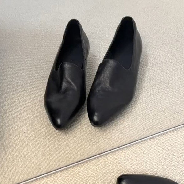Damen spitz zulaufende Mokassins mit elegantem Schlupfdesign