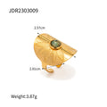 Damen Eleganter Armreif mit floralem Design und einzigartigem Edelstein Shop Nory