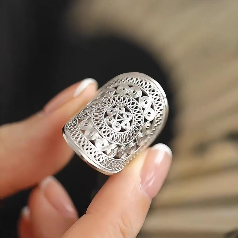 Damenring mit kunstvollem spiralförmigem Design Shop Nory