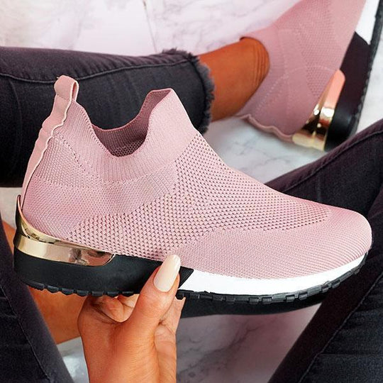 Damen Sockensneaker mit gestricktem Obermaterial und Keilsohle Shop Nory