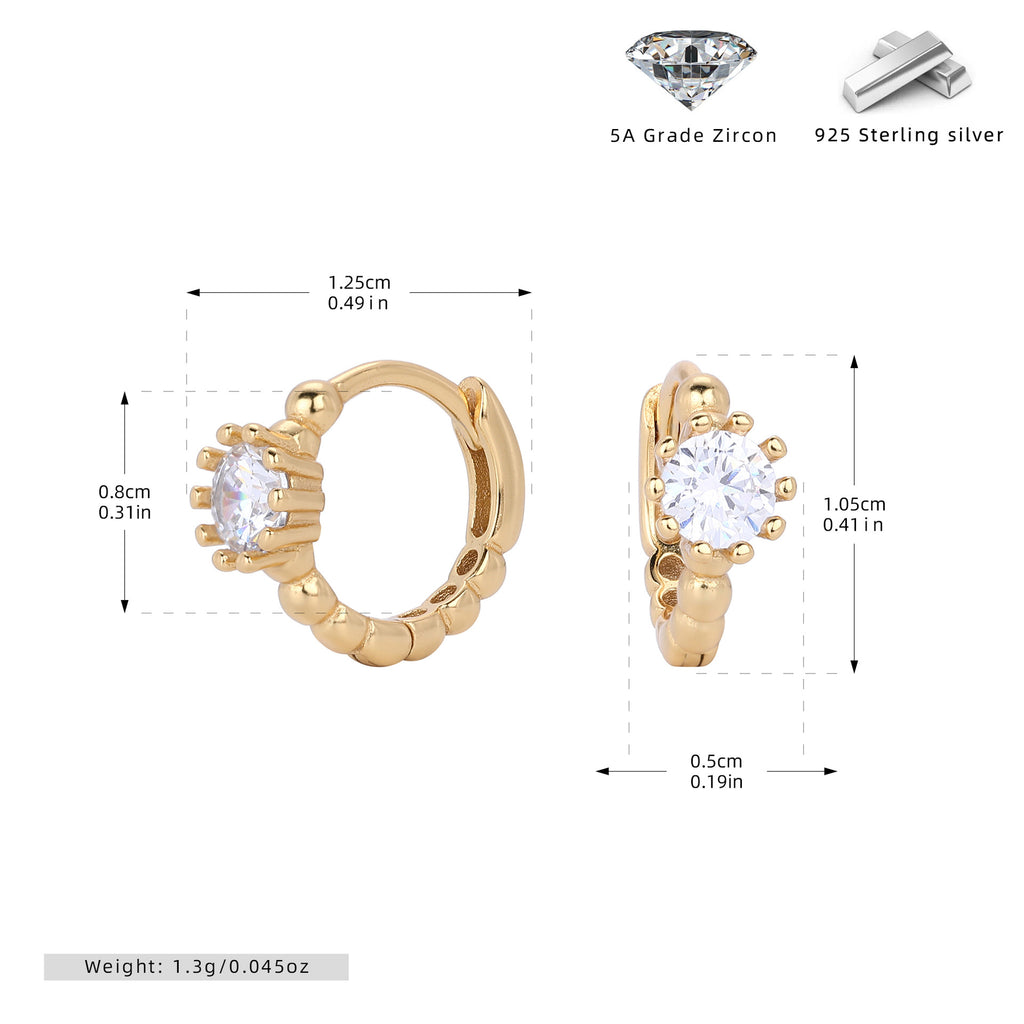 Damen Ohrhänger mit funkelndem 5A Zirkon und hochwertigem 925 Sterling Silber Shop Nory