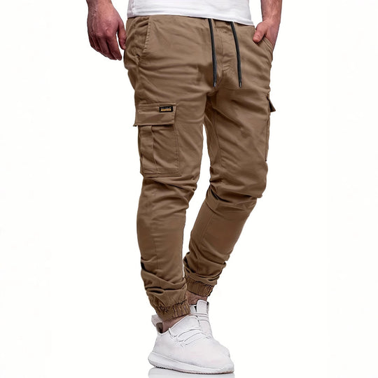 Herren Tapered Cargojogginghose mit Tunnelzug, Knöchelabschluss & Mehrfachtaschen Shop Nory