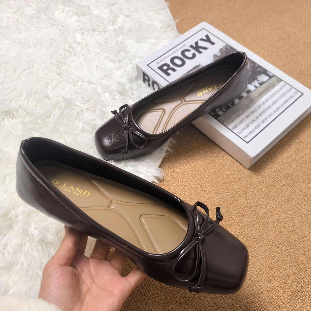 Damen Klassische Ballerinas mit zartem Schleifen-Detail und komfortablem Fußbett