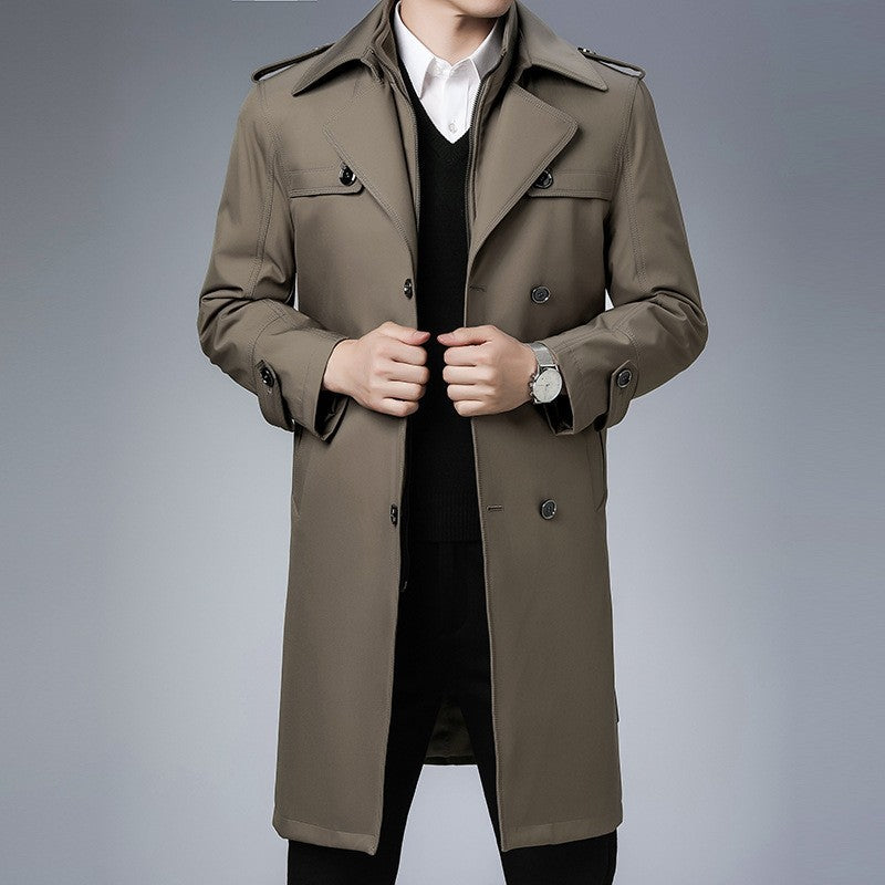 Herren Eleganter Trenchcoat Shop Nory