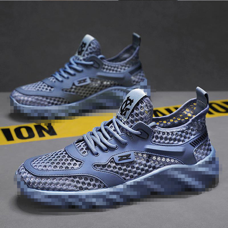 Herren Atmungsaktiver Mesh-Freizeitsneaker mit strukturierter Wellen-Plateausohle Shop Nory