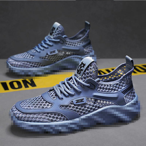 Herren Atmungsaktiver Mesh-Freizeitsneaker mit strukturierter Wellen-Plateausohle Shop Nory