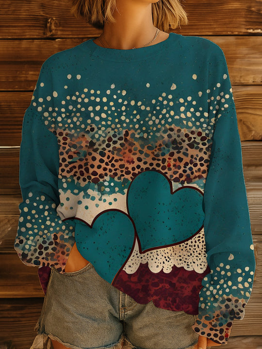 Damen GShop Norylümter Oversize-Sweatshirt-Pullover mit Rundhals und Ballonärmeln Shop Nory