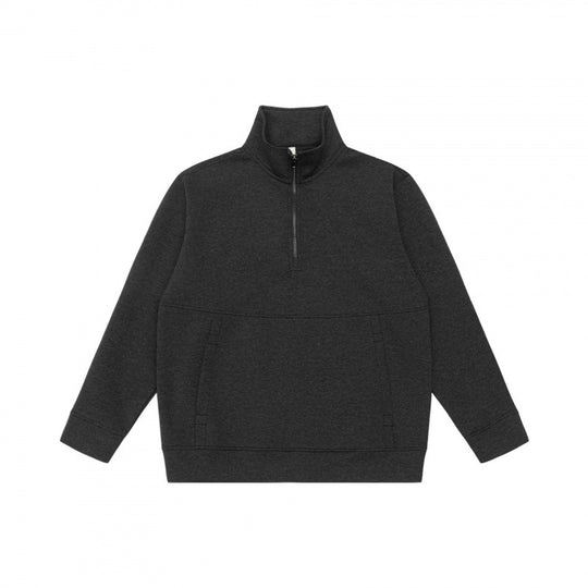 Unisex Oversize-Sweatshirt mit halbem Reißverschluss, Stehkragen und Kängurutasche Shop Nory