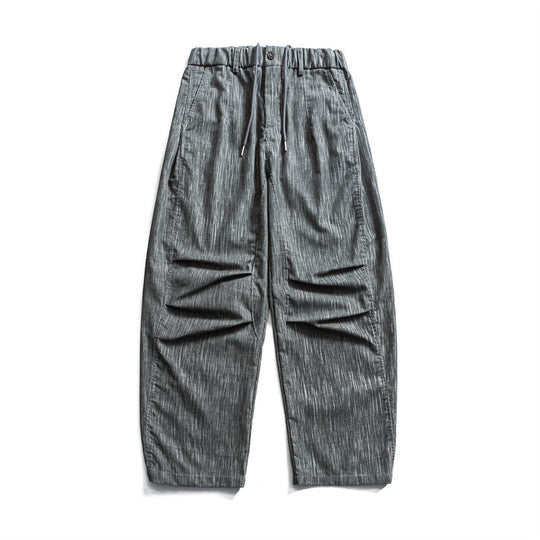Herren weite Cordhose im Workwear‑Look mit elastischem Bund, Kordelzug und Kniefalten Shop Nory