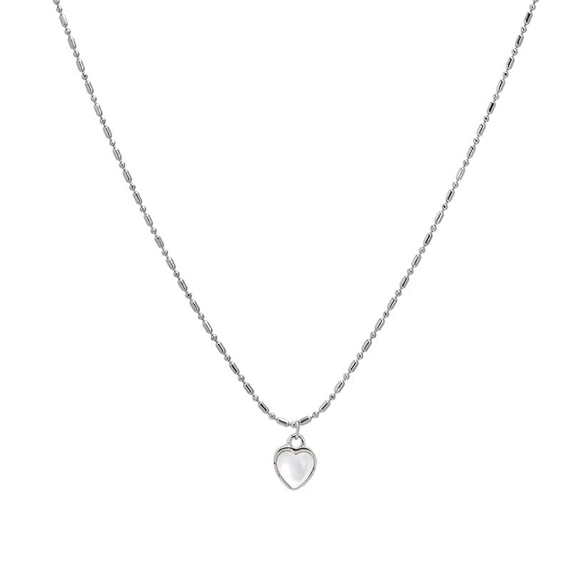 Damen Herzanhänger Halskette mit feiner Gliederung Shop Nory