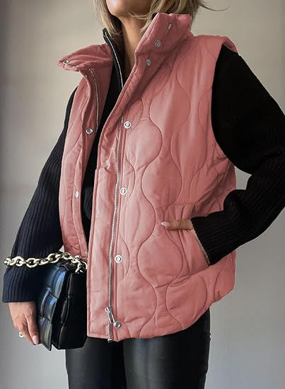 Damen Funktionale Steppweste mit hohem Stehkragen, Reißverschluss und Seitentaschen Shop Nory