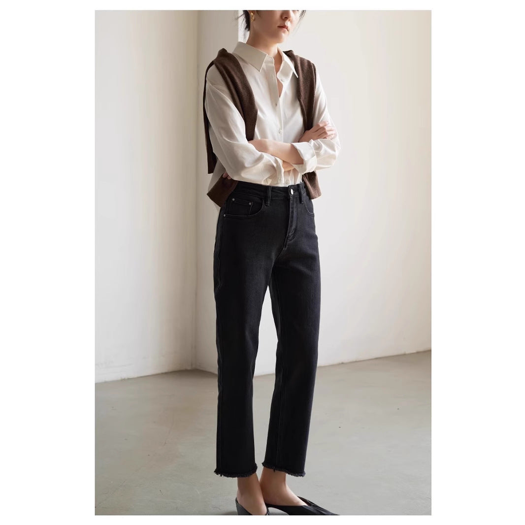 Damen Schicke und lässige Bluse mit oversized Schnitt Shop Nory