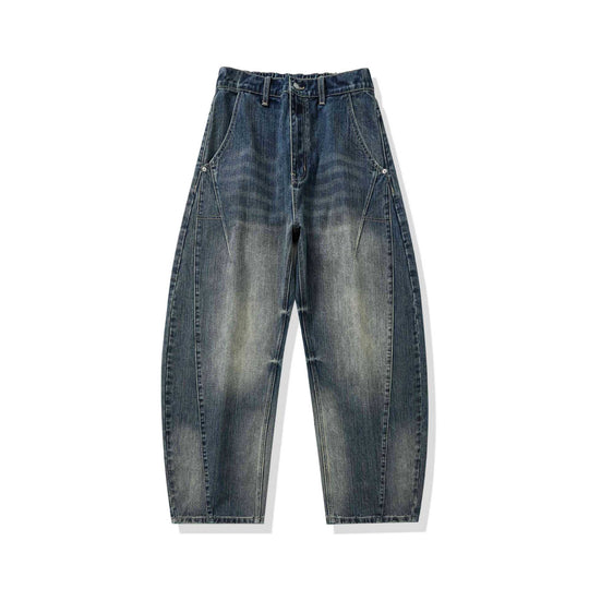 Damen High‑Waist Cargo-Jeans mit markanten Teilungsnähten und funktionalen Pattentaschen Shop Nory