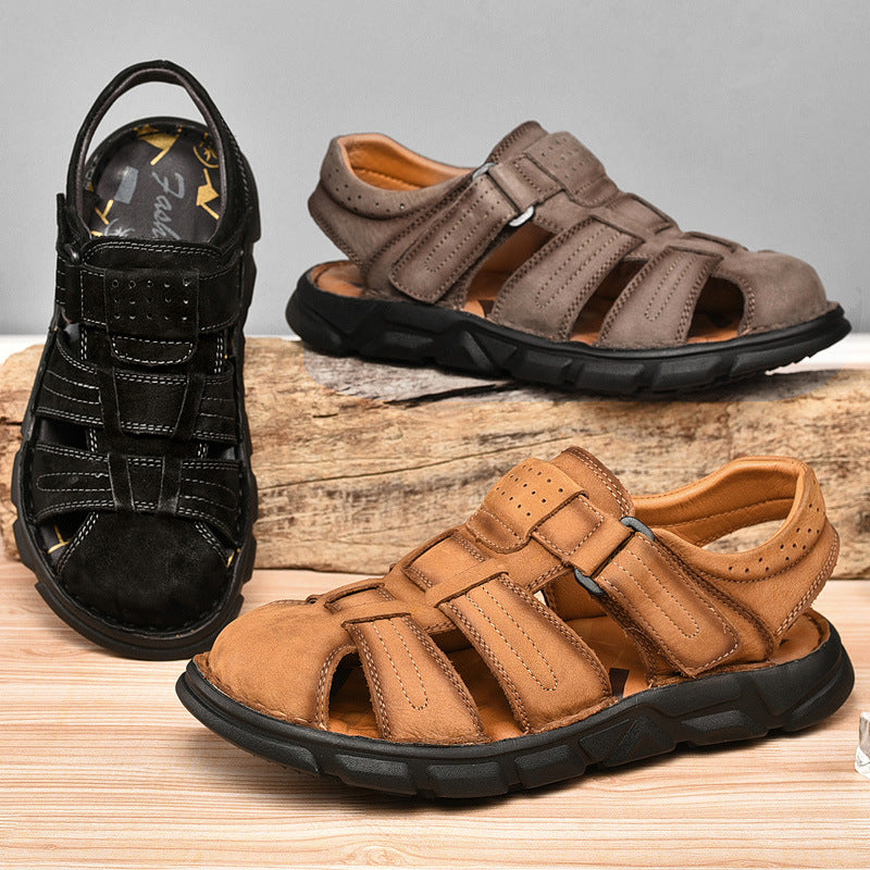 Herren bequeme Sandalen aus hochwertigem Leder