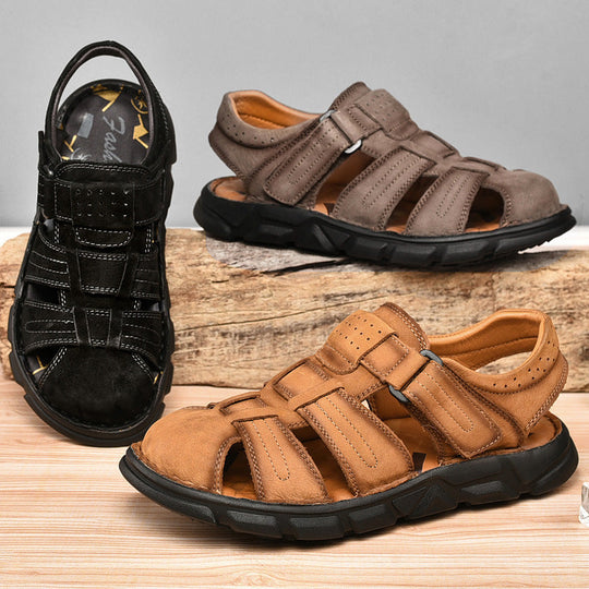 Herren bequeme Sandalen aus hochwertigem Leder