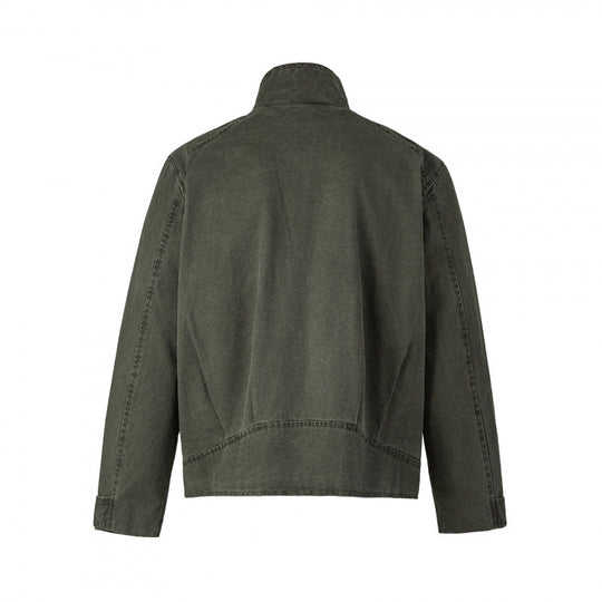 Herren Kurzjacke aus Canvas im Field‑Style mit Stehkragen, Reißverschluss und Multifunktionstaschen Shop Nory