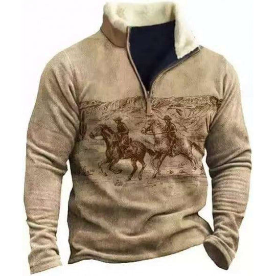 Herren Modischer Hoodie mit Kapuze und maritimem Druck Shop Nory