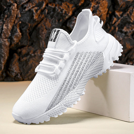 Herren nan atmungsaktive Stricksneaker mit profilierter Laufsohle und gepolsterter Fersenmanschette
