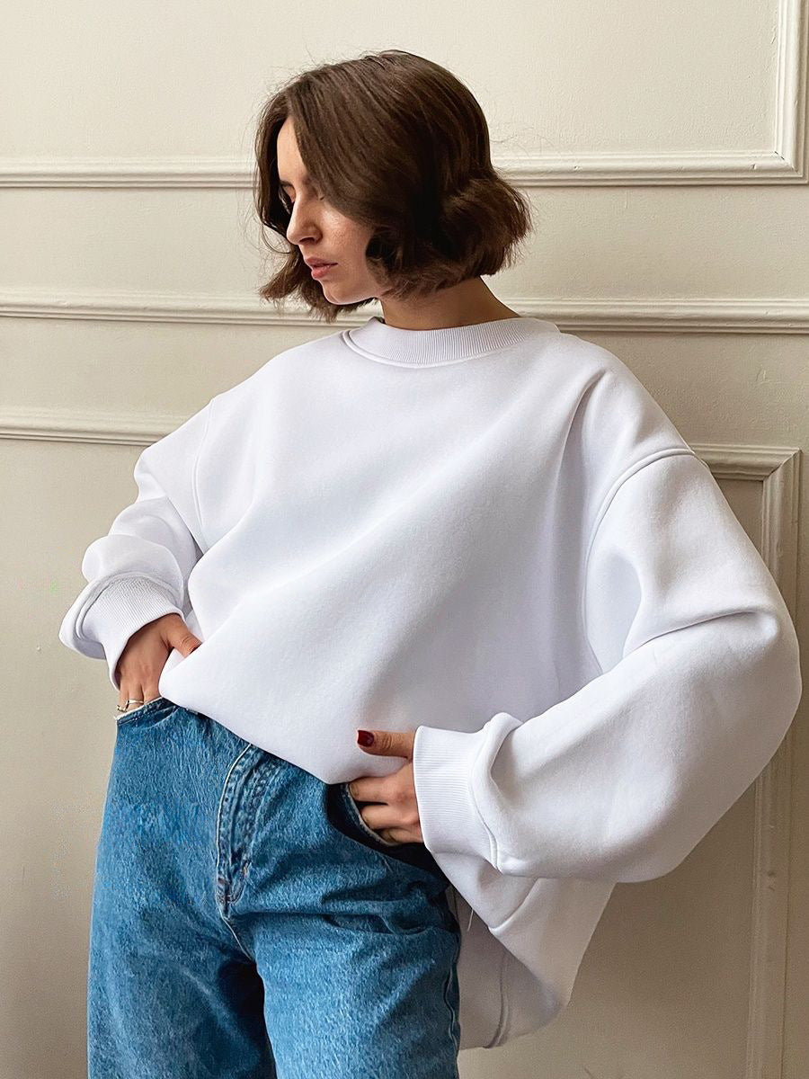 Damen lässiger Oversized Sweatshirt
