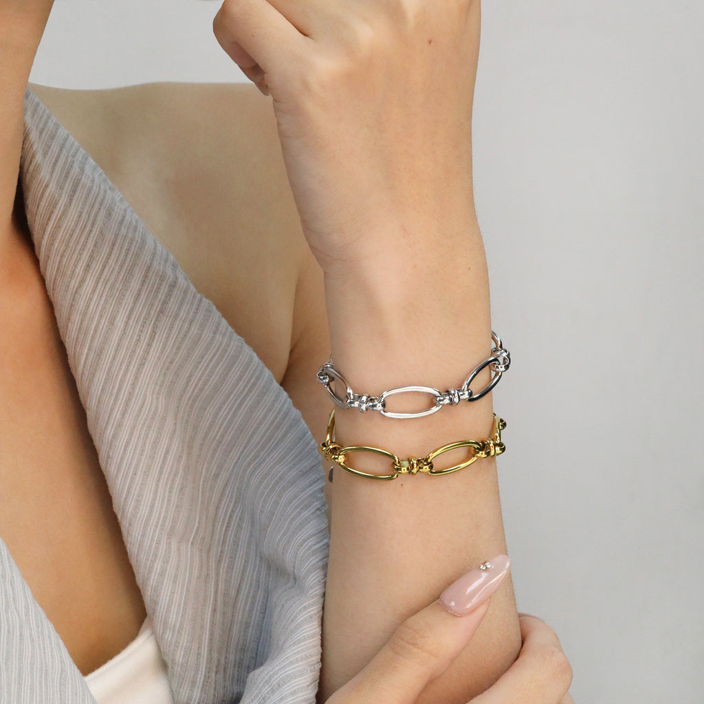 Damen Armband mit hochwertigem Edelstahl und verstellbarem Design Shop Nory