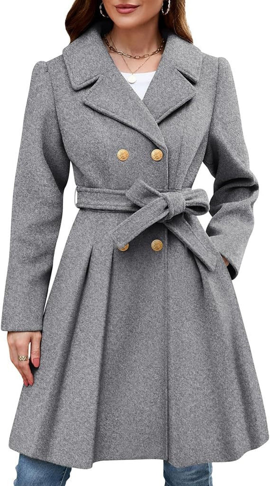 Damen Eleganter doppelreihiger Mantel