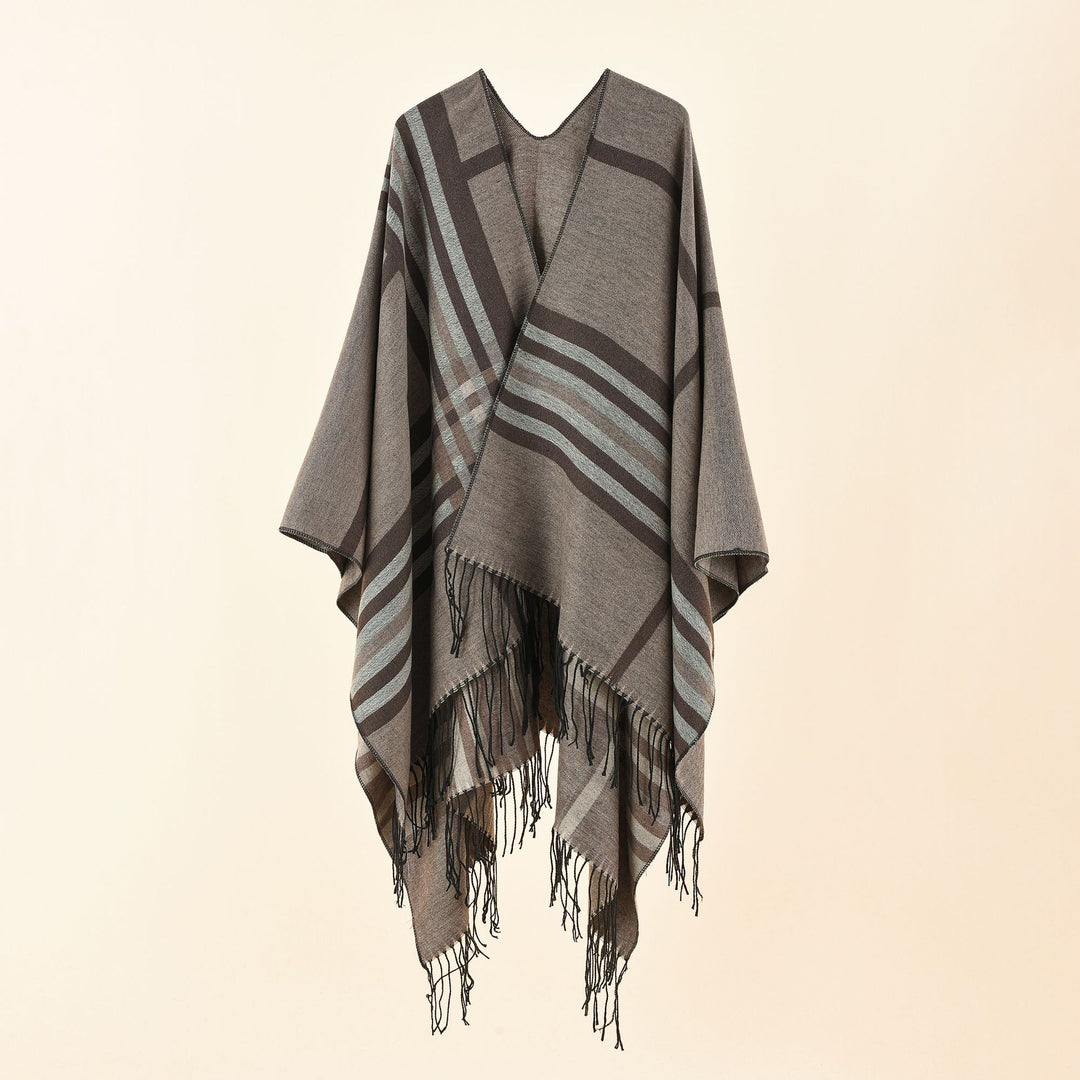 Damen Jacquard Poncho mit Paisley‑Muster Shop Nory