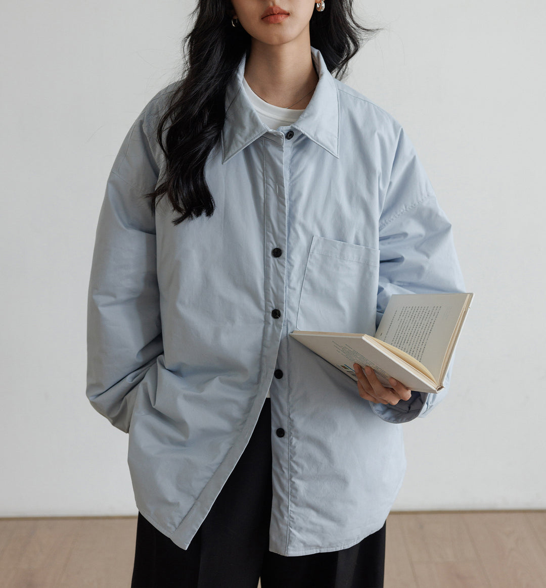 Damen Oversized Bluse mit Knopfdetail Shop Nory