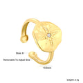 Damen offener Ring mit kunstvollem Sternenmuster und verstellbarem Design Shop Nory