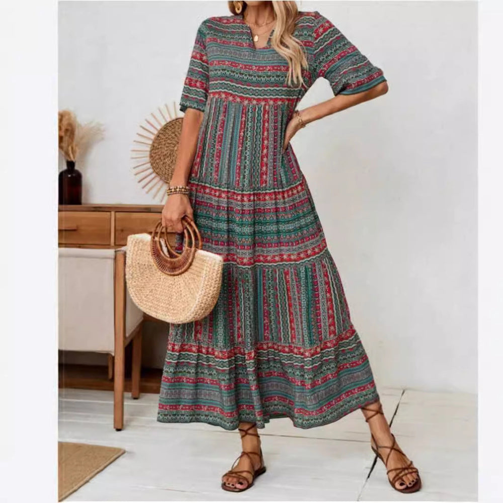 Damen Maxikleid im Ethno-Design Shopnory