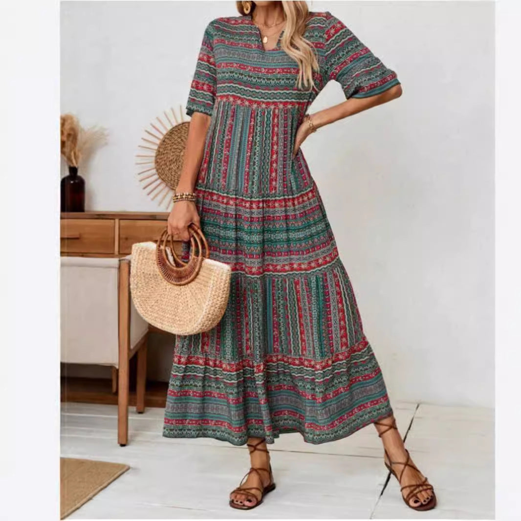 Damen Maxikleid im Ethno-Design Shopnory