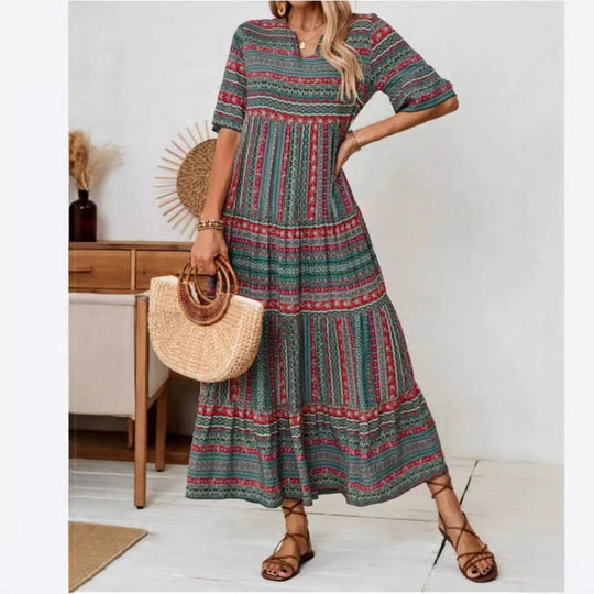 Damen Maxikleid im Ethno-Design Shopnory