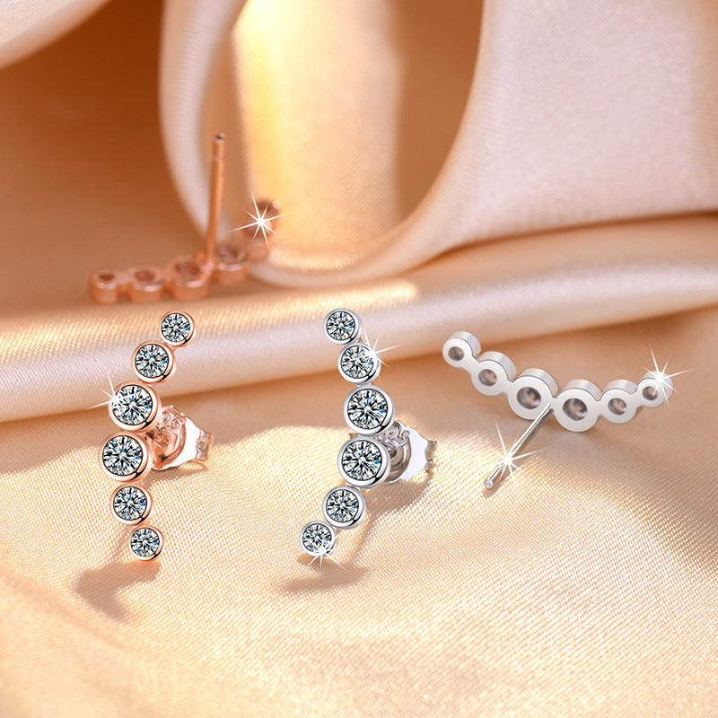 Damen Ohrstecker mit integriertem Zirkonia-Besatz und elegantem Design Shop Nory