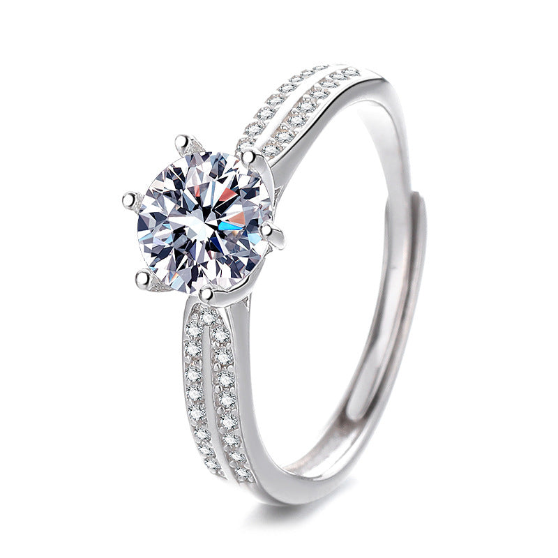Damen Verlobungsring mit funkelndem Zirkon und eleganten Details Shop Nory