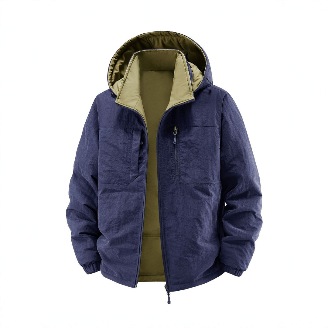 Herren Thermo-Fieldjacke mit Fleece-Innenfutter, Kapuze und Fronttaschen Shop Nory
