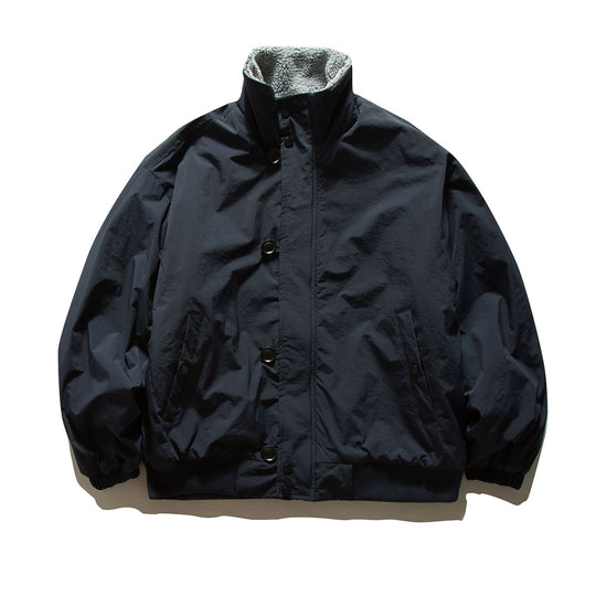 Herren Kurz geschnittene Thermo‑Blousonjacke mit hochgeschlossenem Sherpa‑Kragen Shop Nory