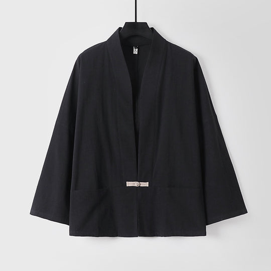 Damen Leichte Kimono-Jacke aus Baumwollmix mit lockerer Passform Shop Nory