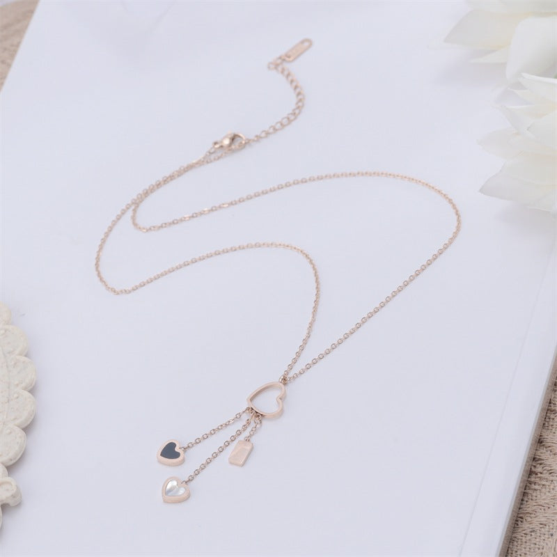 Damen Halskette mit verspieltem Herzdesign Shop Nory
