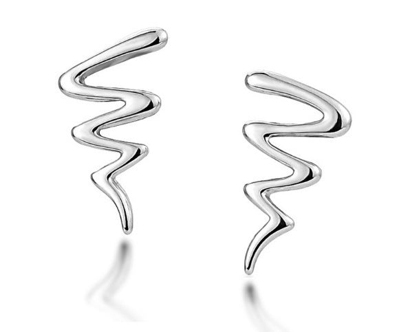 Damen Ohrstecker im modernen, skulpturalen Design Shop Nory