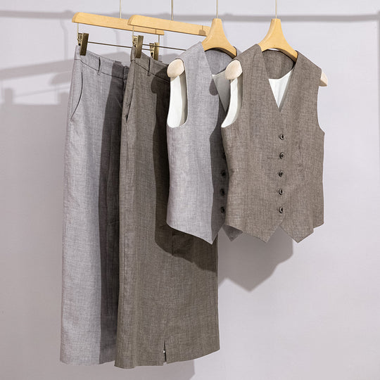 Damen Taillierter Midirock im Bleistift-Schnitt mit Frontschlitz und Gürtelschlaufen Shop Nory