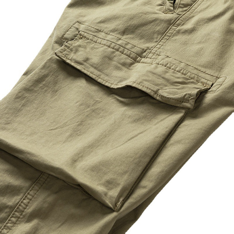 Herren Cargo-Jogger mit elastischem Bund, Multifunktions-Taschen und gesmokten Bündchen Shop Nory
